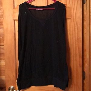 Cute Deep purple top with deep purple sparkles